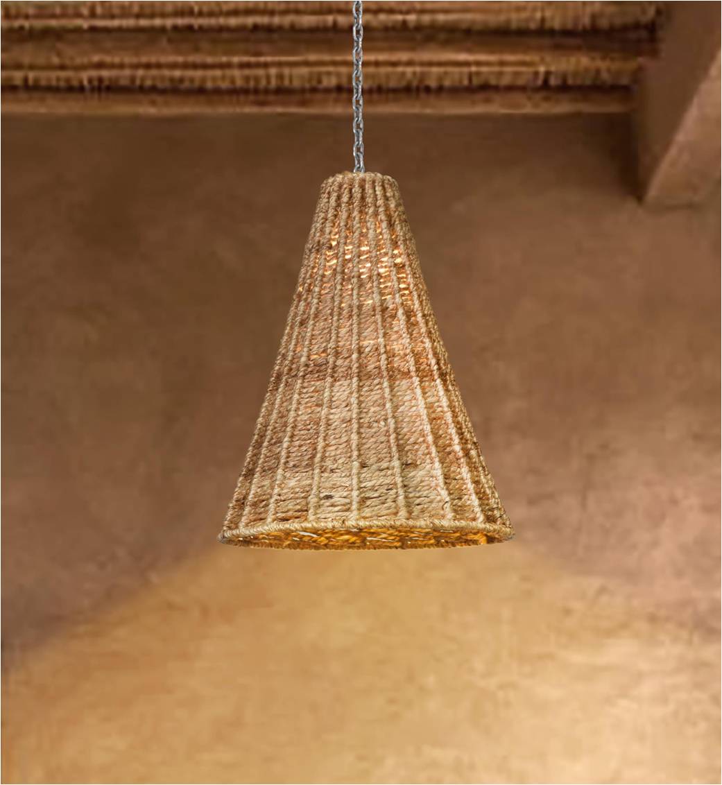 BOREBI LAMP - NATURAL - HAND MADE - JUTE