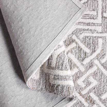 BOTNER-II RUG - BEIGE/IVORY - HAND TUFTED - WOOL + DENIM
