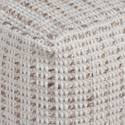BRENDA POUF - WOOL/ JUTE
