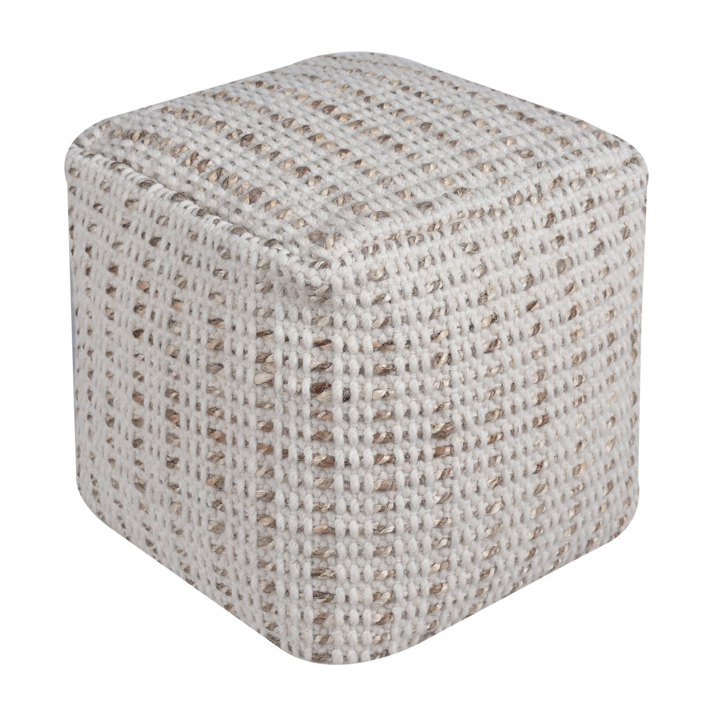 BRENDA POUF - WOOL/ JUTE