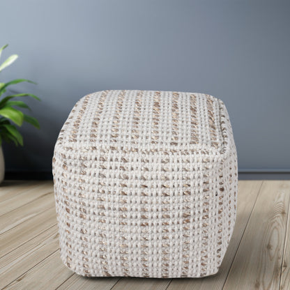 BRENDA POUF - WOOL/ JUTE