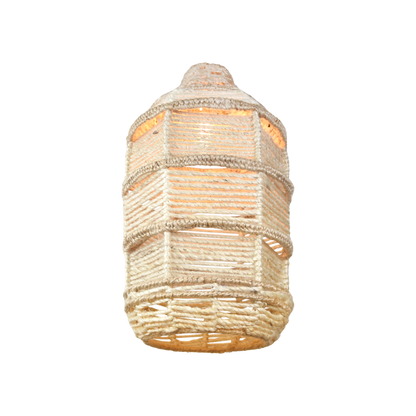 BULBHARD LAMP - IVORY/NATURAL - HAND MADE - JUTE