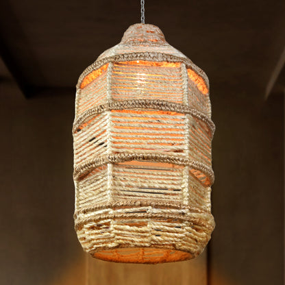 BULBHARD LAMP - IVORY/NATURAL - HAND MADE - JUTE