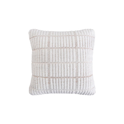 BAKOY CUSHION - IVORY - HAND WOVEN - WOOL