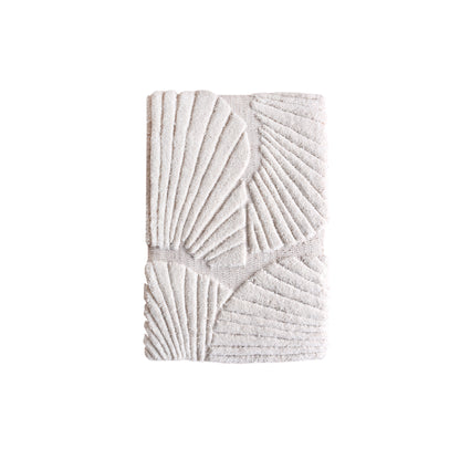 CAETANO WALL ART - IVORY - HAND WOVEN/OVER TUFTED - WOOL & MDF