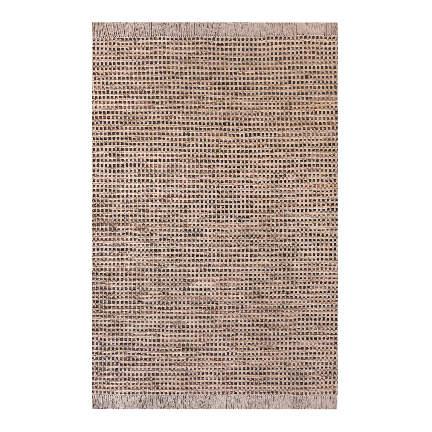 CAHILL RUG - LEATHER/ JUTE