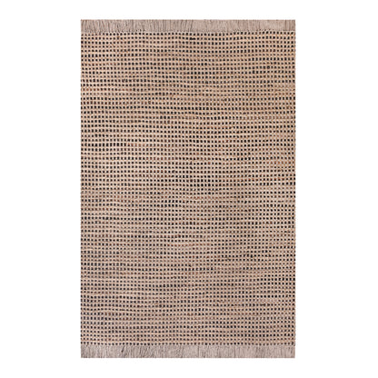 CAHILL RUG - LEATHER/ JUTE