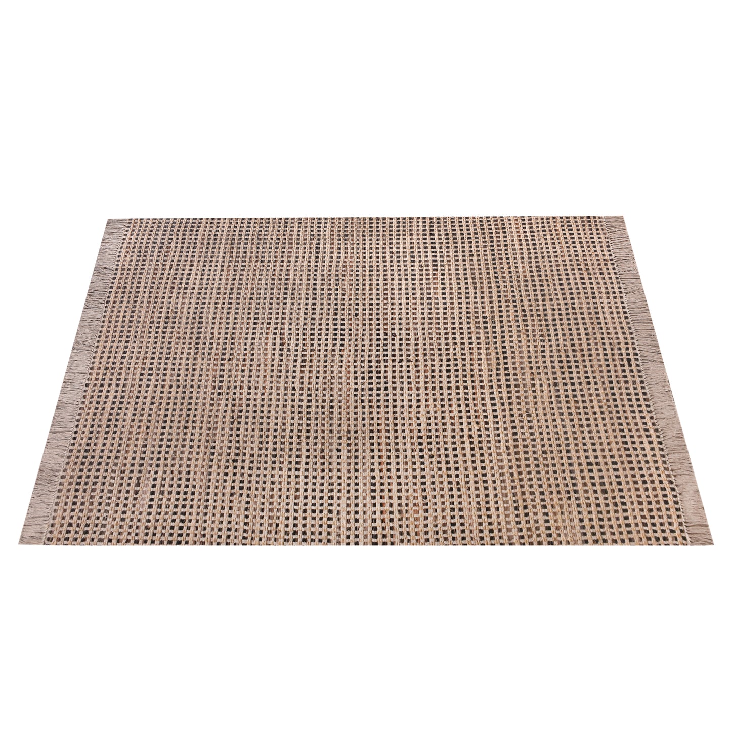 CAHILL RUG - LEATHER/ JUTE