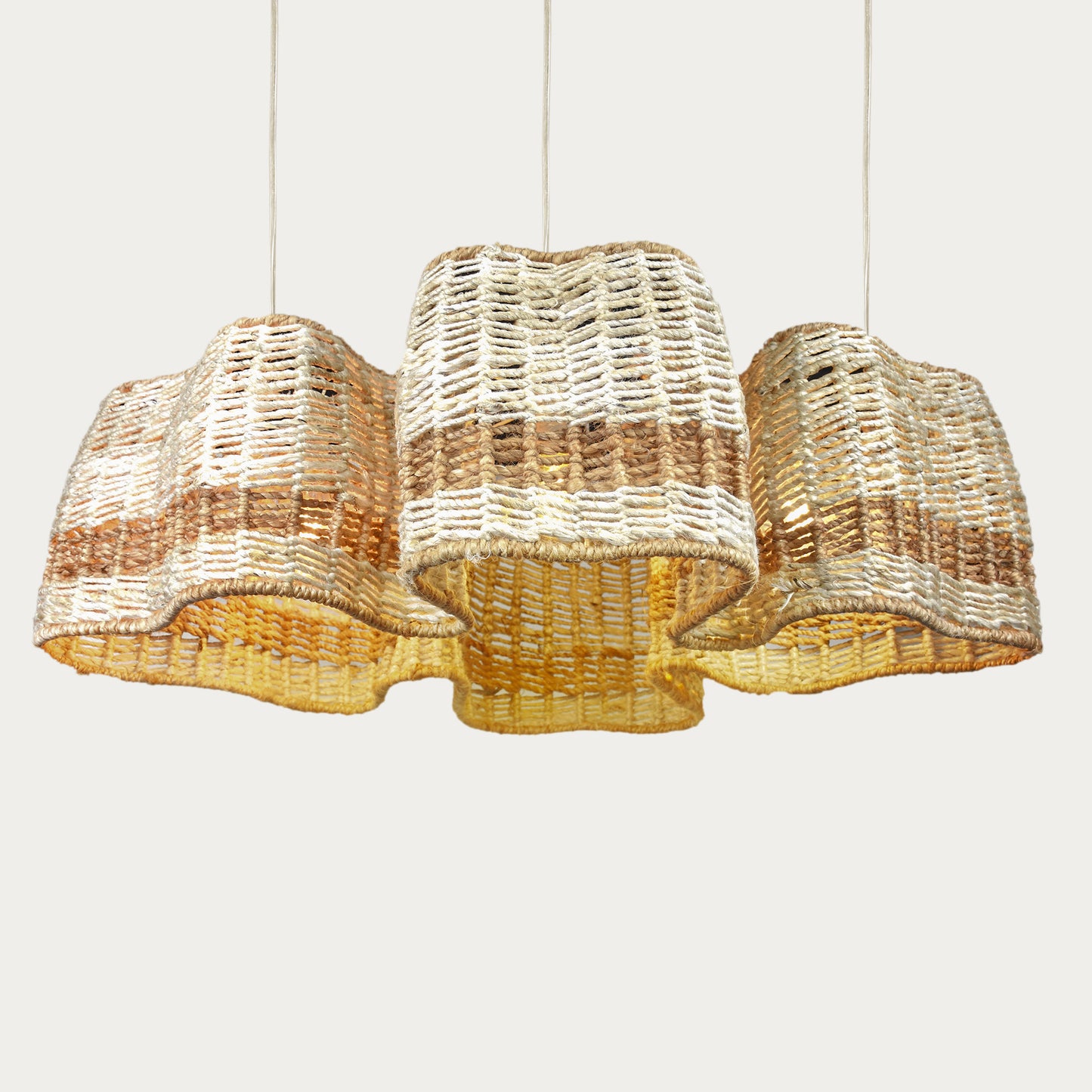CAJAMAR LAMP - IVORY/NATURAL - HAND MADE - JUTE