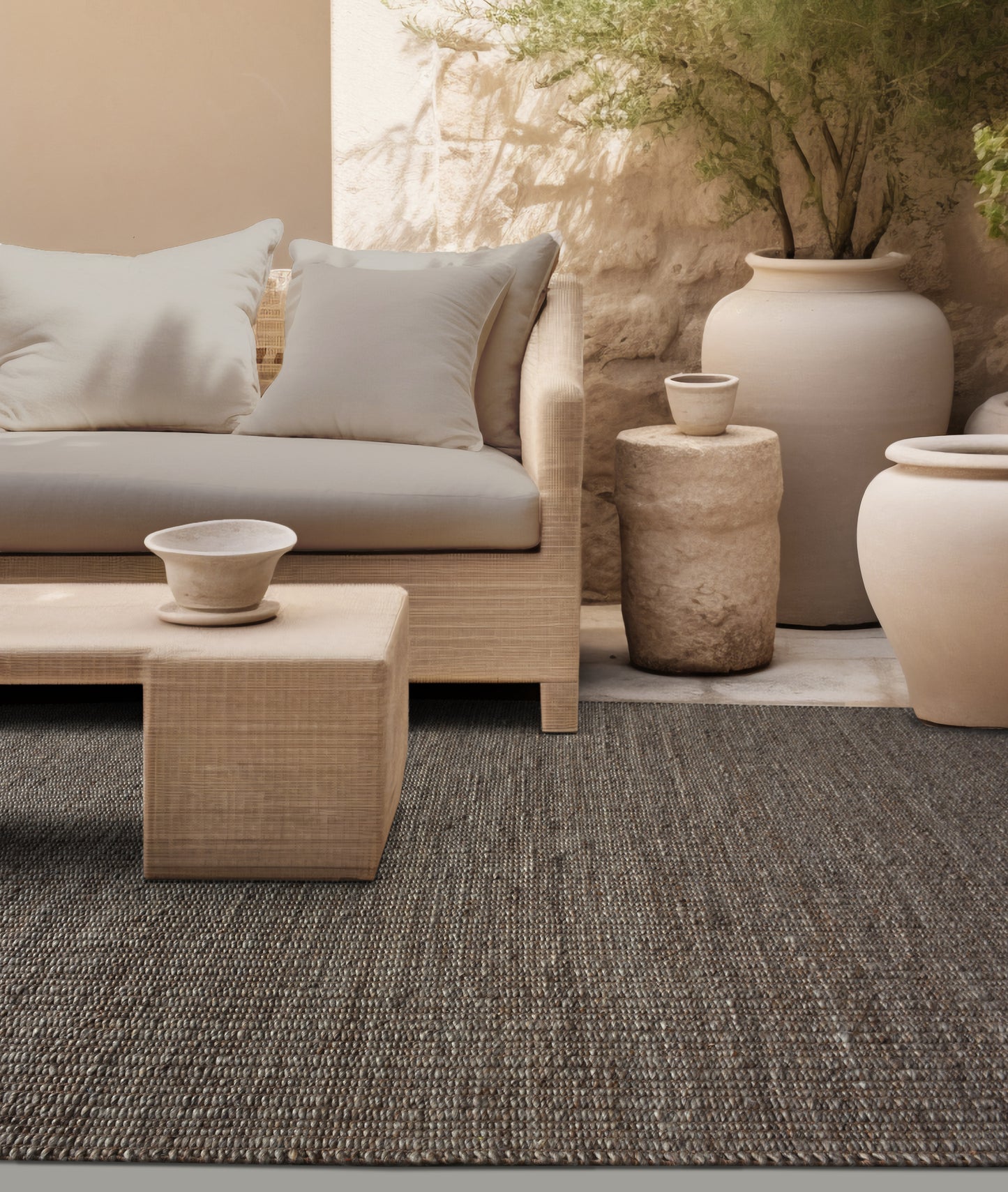 CARLSON RUG - TAUPE - HAND WOVEN - PET