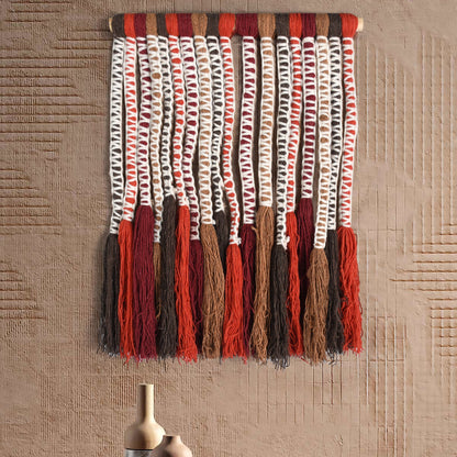 CARMALT WALL HANGING - MULTI - HAND KNITTED - WOOL