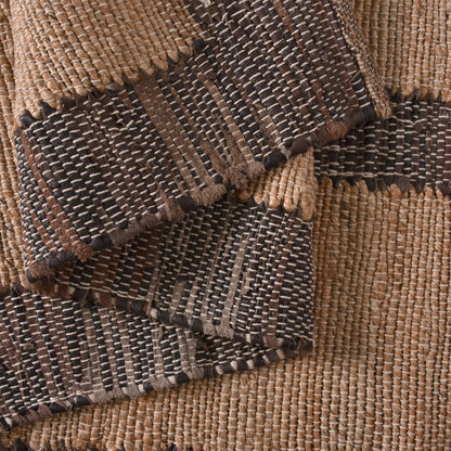CERMAK RUG - LEATHER/ JUTE