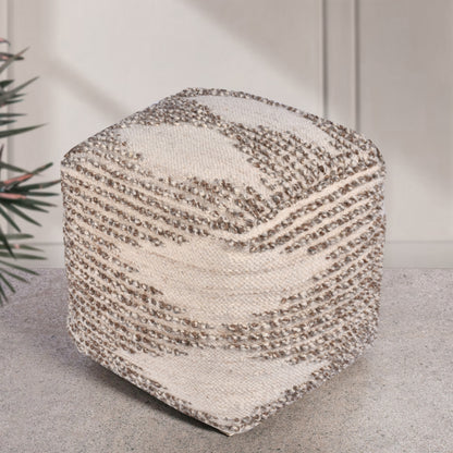 COGNAC-II POUF - JUTE/ COTTON