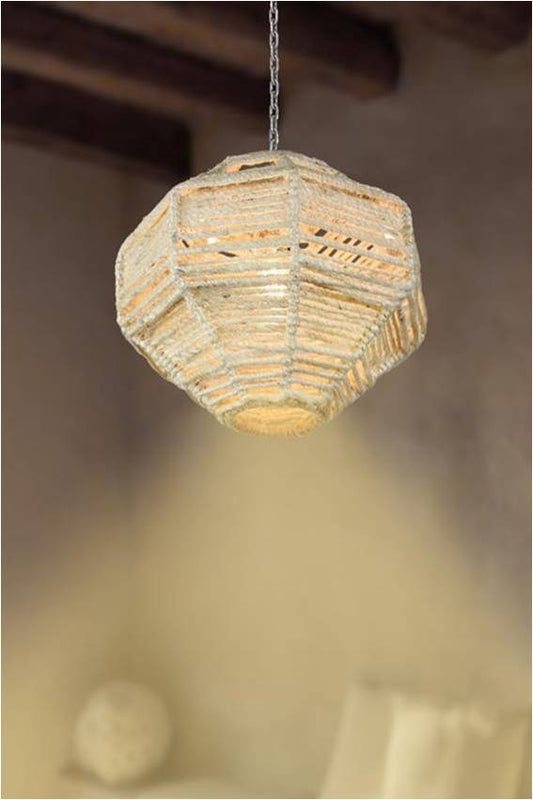 CONRACH-II LAMP - IVORY - HAND MADE - JUTE