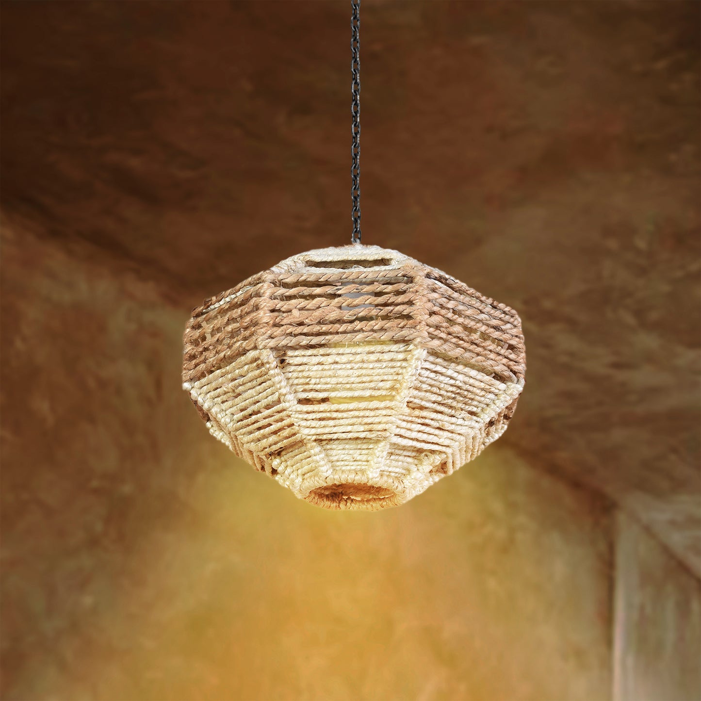 CONRACH LAMP - NATURAL/IVORY - HAND MADE - JUTE