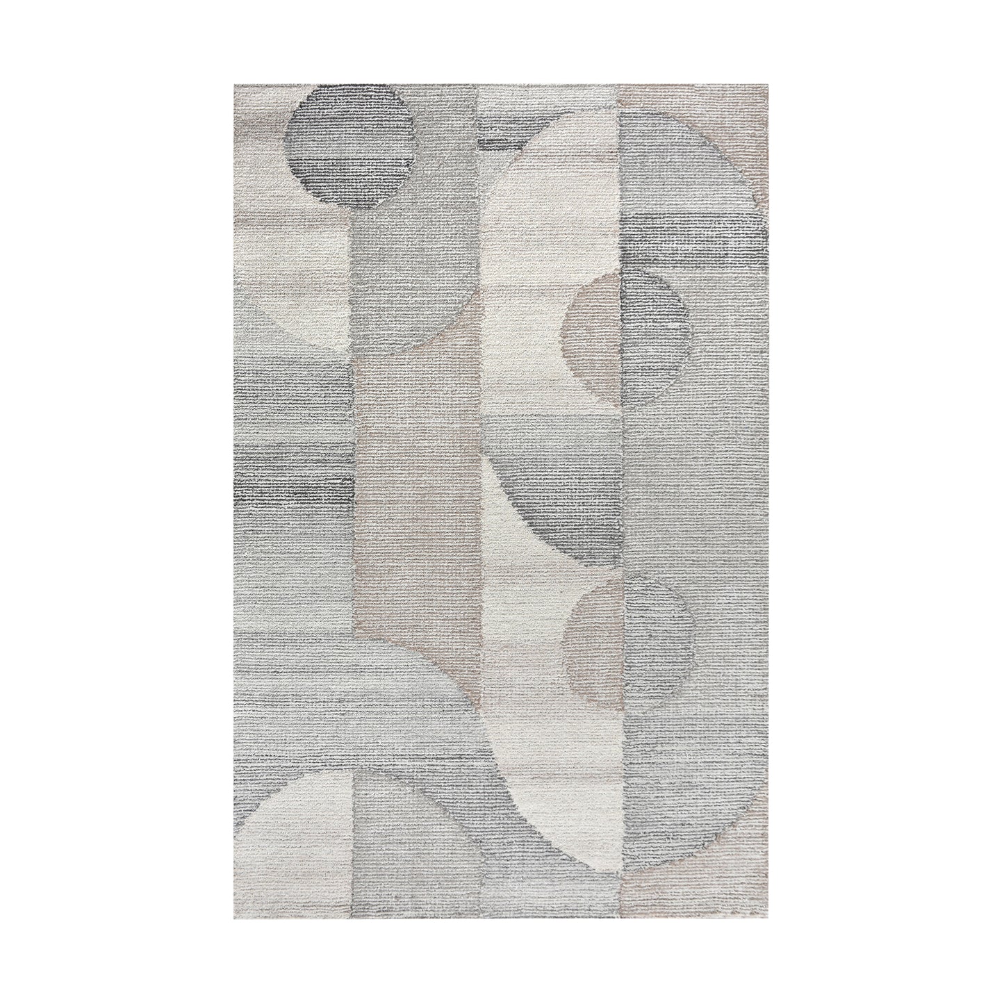 CUINI RUG - IVORY/BEIGE/GREY - WOOL - HAND WOVEN, OVER TUFTED