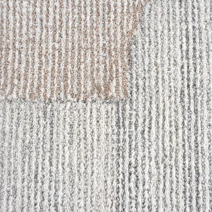 CUINI RUG - IVORY/BEIGE/GREY - WOOL - HAND WOVEN, OVER TUFTED