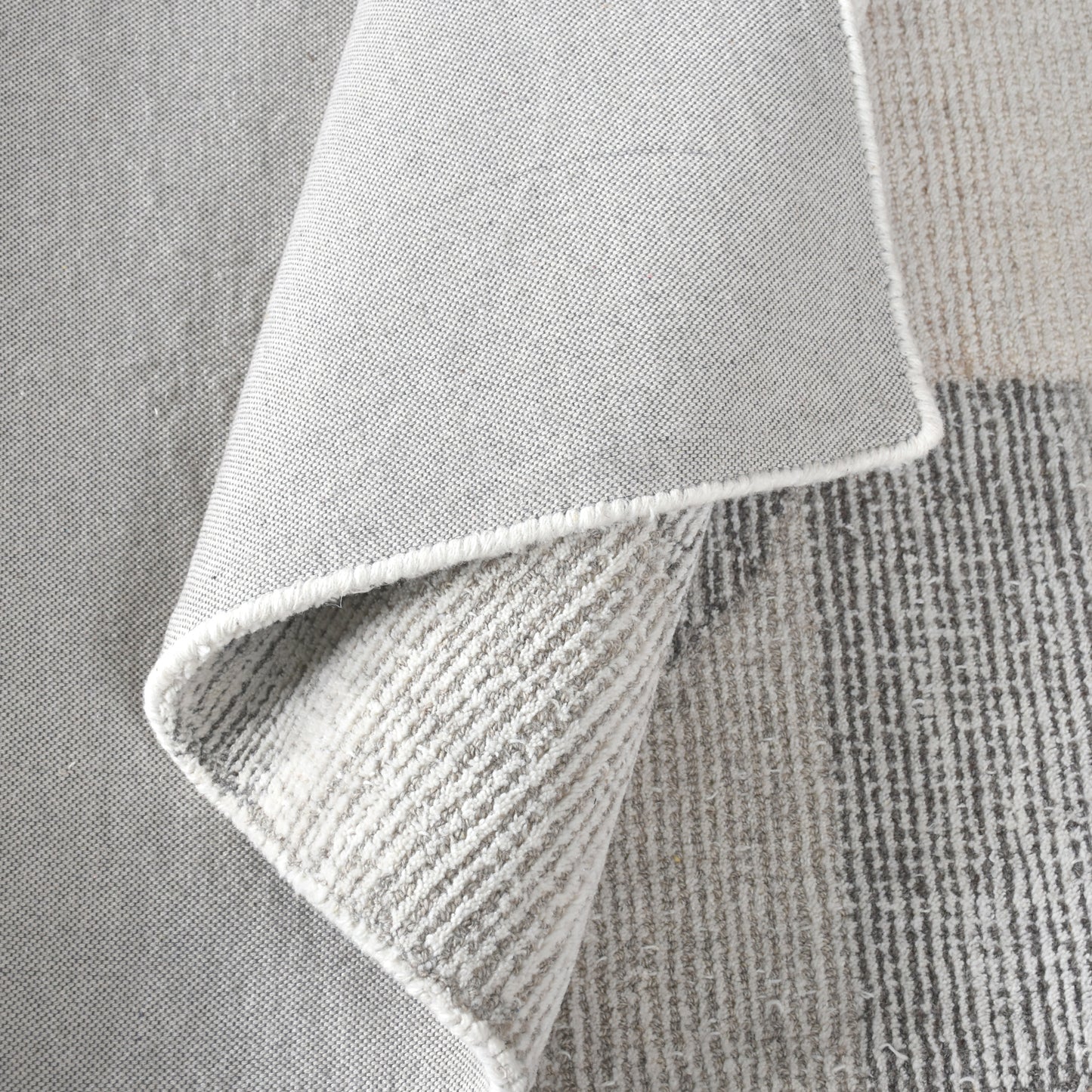 CUINI RUG - IVORY/BEIGE/GREY - WOOL - HAND WOVEN, OVER TUFTED
