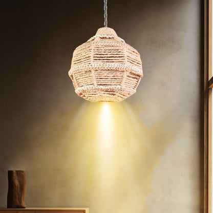 CULROSS-II LAMP - NATURAL/IVORY - HAND MADE - JUTE