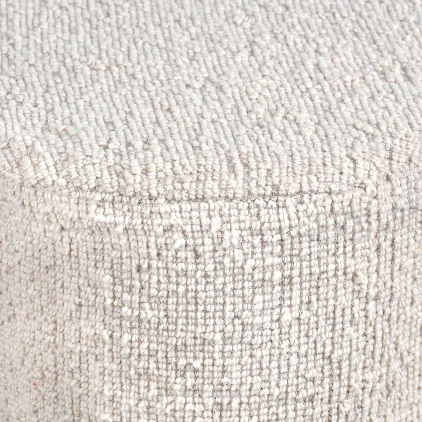 DARYA STOOL - IVORY - HAND WOVEN - WOOL