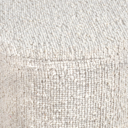 DARYA STOOL - IVORY - HAND WOVEN - WOOL