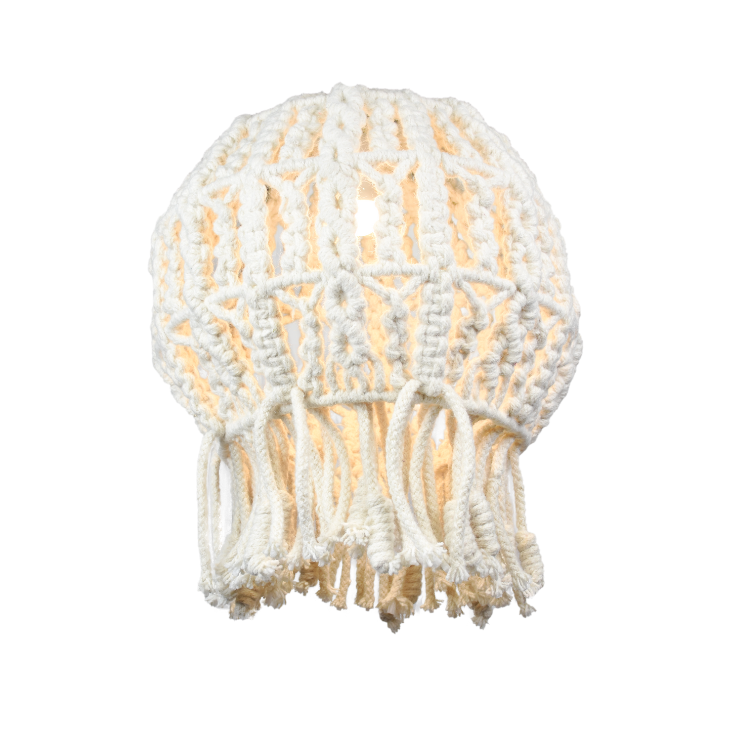 DAVAO LAMP - IVORY - HAND MADE - WOOL DORI