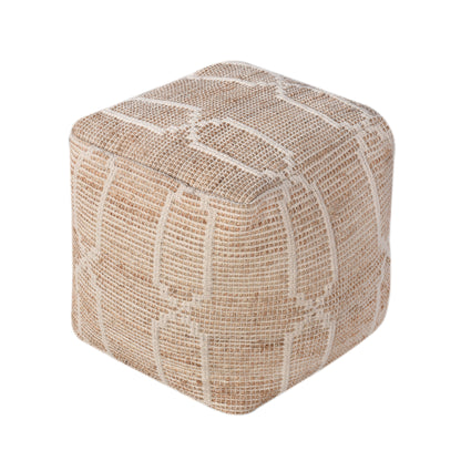 DRESDEN POUF - JUTE/ COTTON