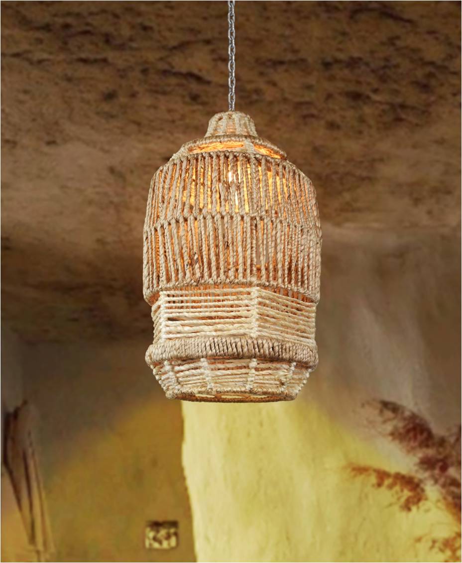 DROICHEAD LAMP - NATURAL/IVORY - HAND MADE - JUTE