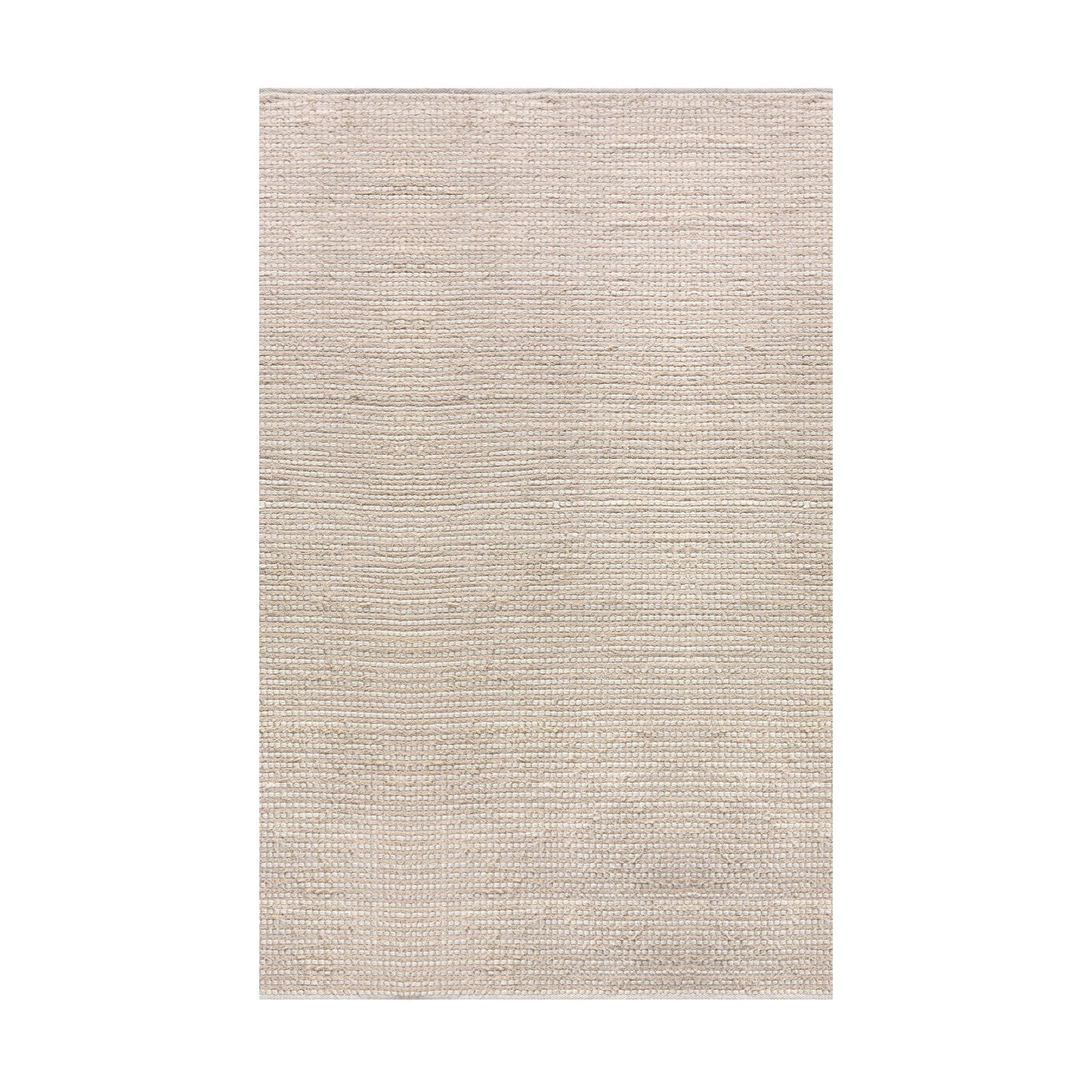 DRYSDALE RUG - WOOL/COTTON SALVAGE - IVORY - HAND WOVEN