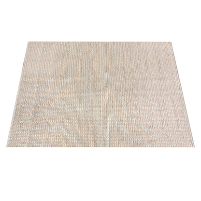 DRYSDALE RUG - WOOL/COTTON SALVAGE - IVORY - HAND WOVEN