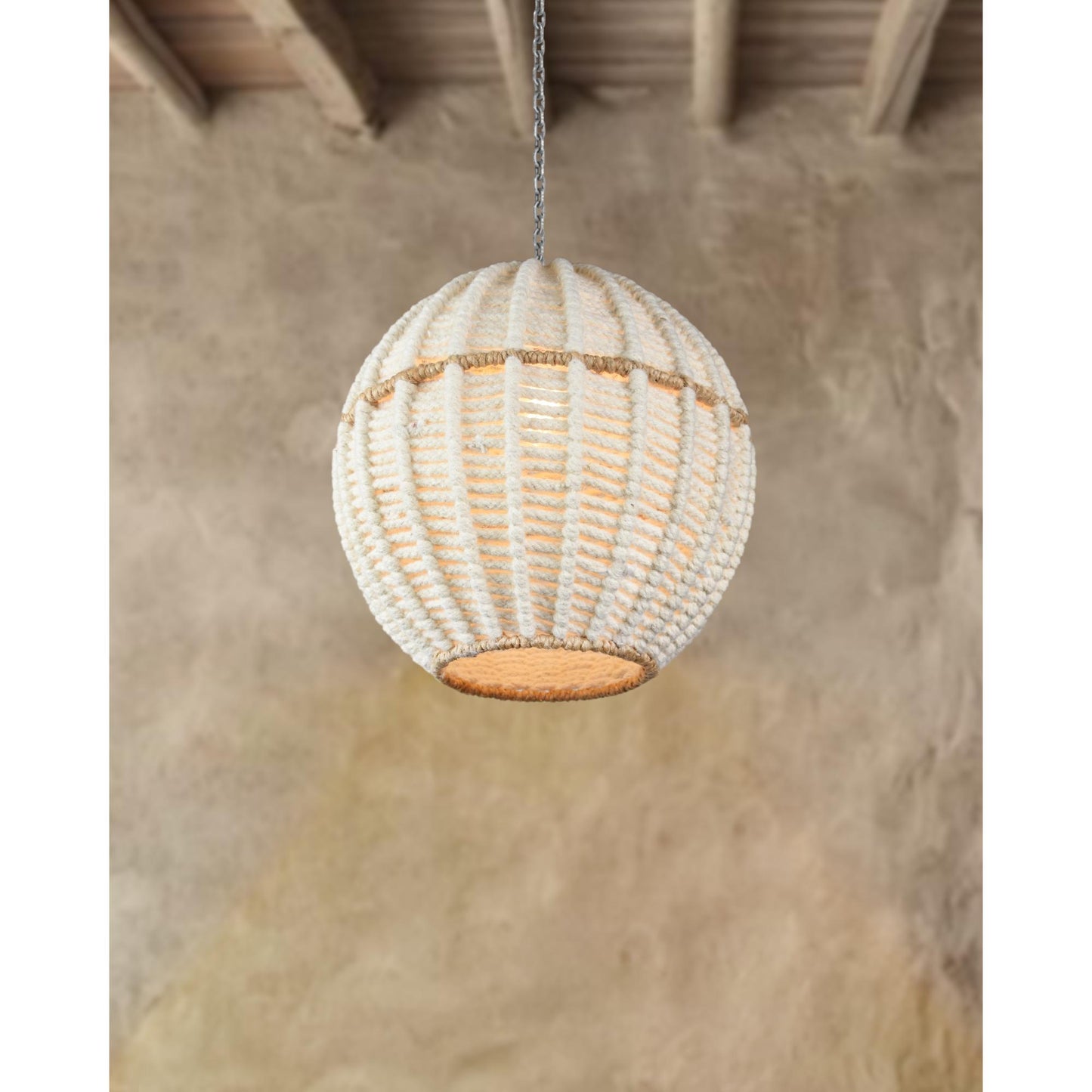 EADAIR - III LAMP - IVORY/NATURAL - HAND MADE - JUTE/WOOL
