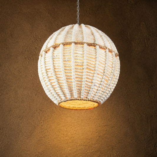 EADAIR - III LAMP - IVORY/NATURAL - HAND MADE - JUTE/WOOL