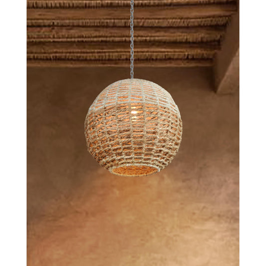 EADAIR LAMP - IVORY/NATURAL - HAND MADE - JUTE