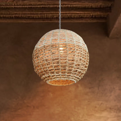 EADAIR LAMP - IVORY/NATURAL - HAND MADE - JUTE