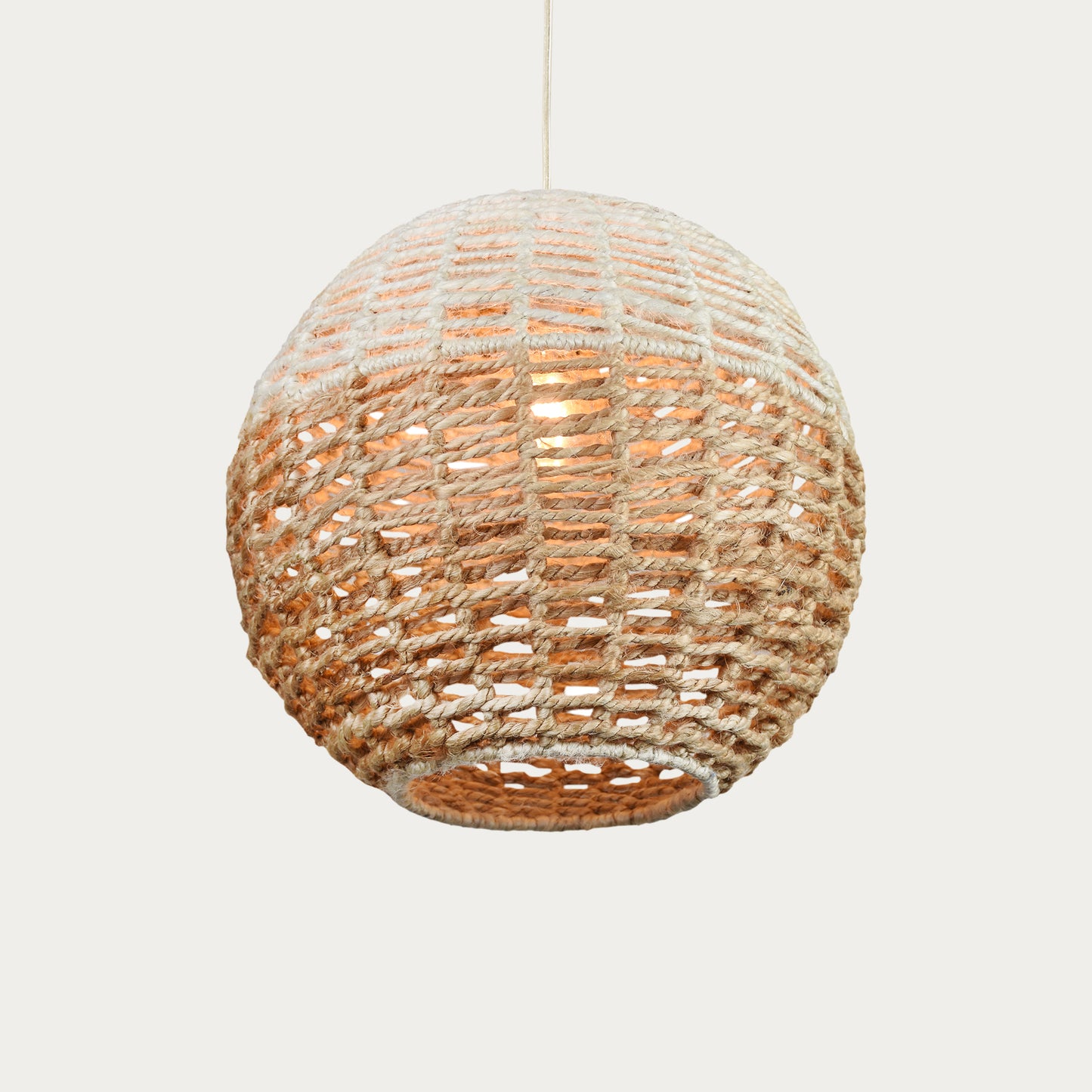 EADAIR LAMP - IVORY/NATURAL - HAND MADE - JUTE