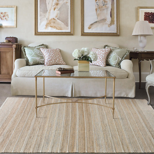 ENGANO RUG - WOOL/ JUTE -BLEACH/IVORY