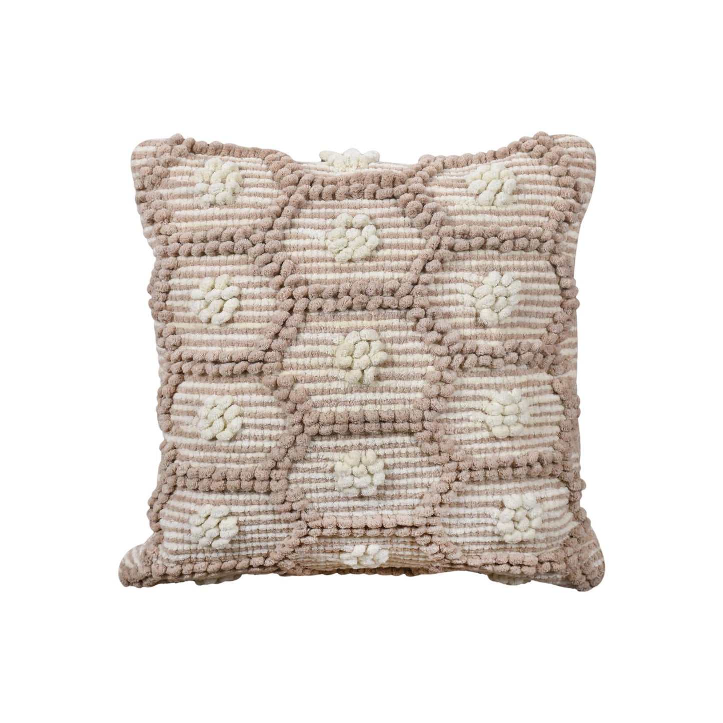 ENVISION CUSHION - COTTON CHENILLE - IVORY/BEIGE