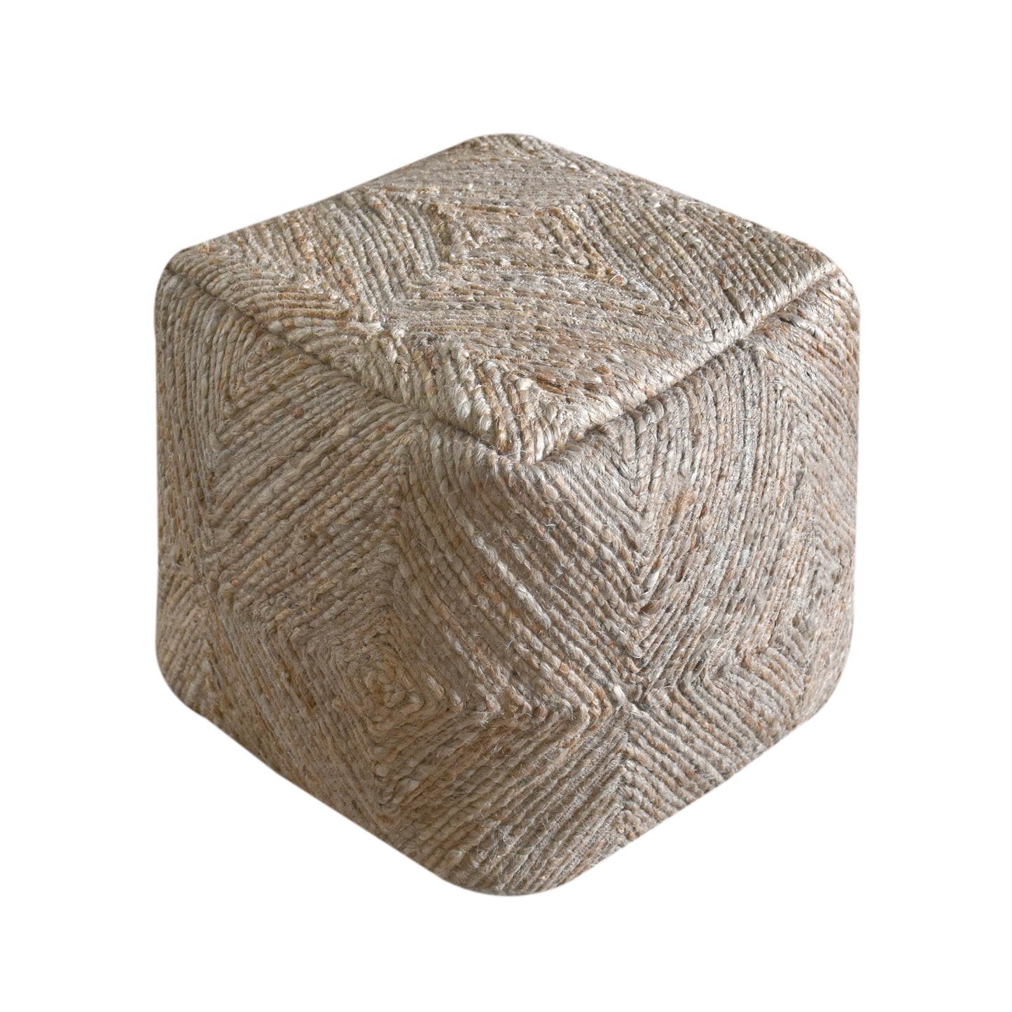 ETHNIC-II POUF - JUTE