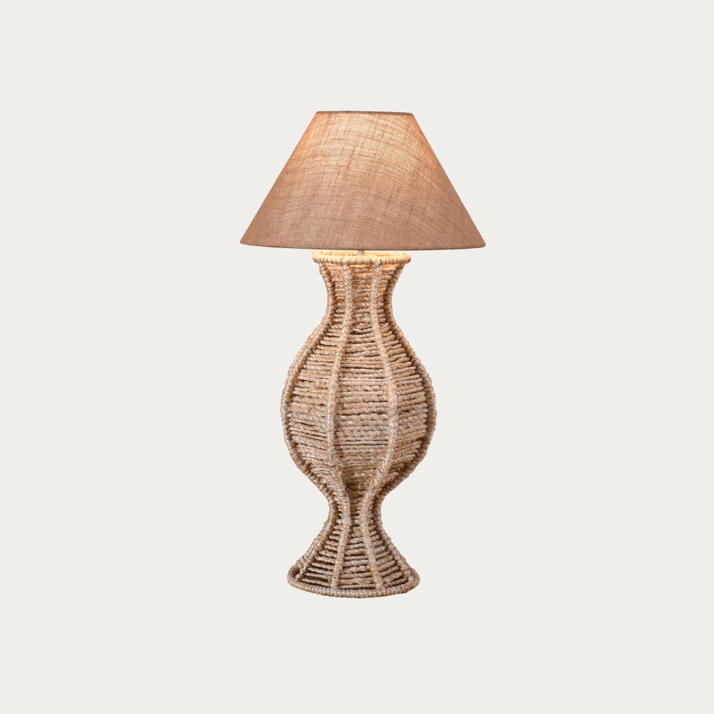 FAUNACE TABLE LAMP - NATURAL - HAND MADE - JUTE
