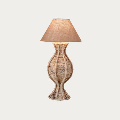 FAUNACE TABLE LAMP - NATURAL - HAND MADE - JUTE