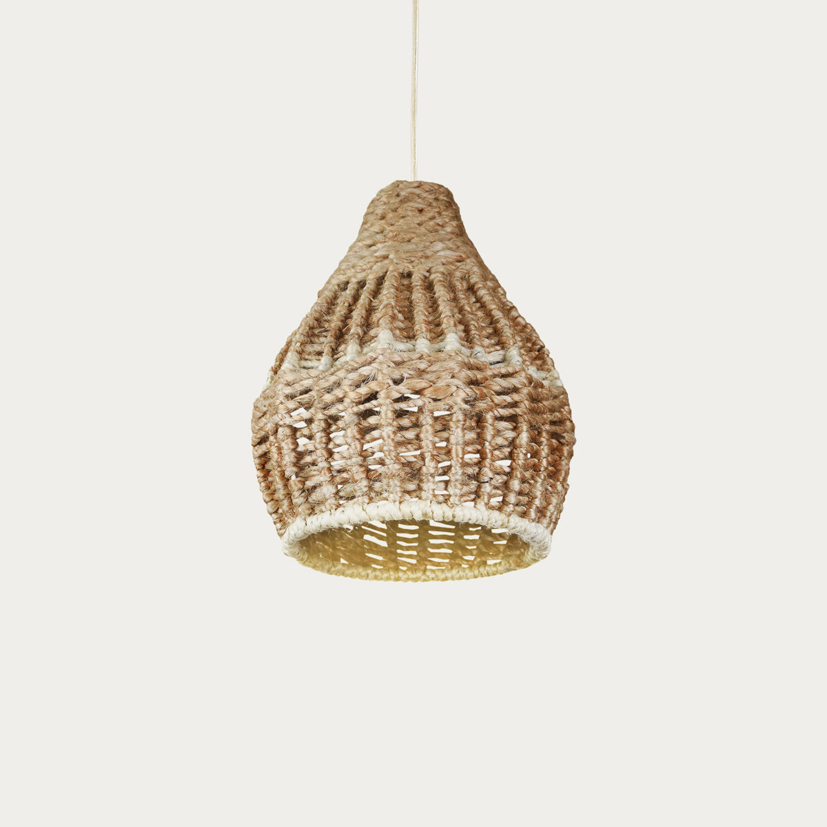 FENIAN LAMP - NATURAL/IVORY - HAND MADE - JUTE