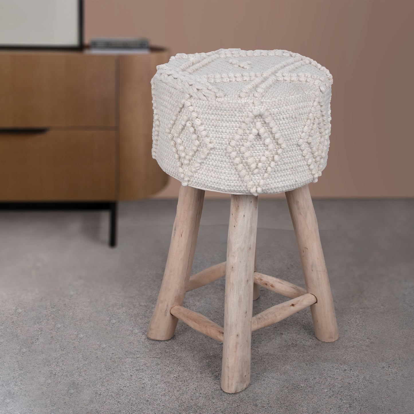 FOSSA BAR STOOL - WOOL