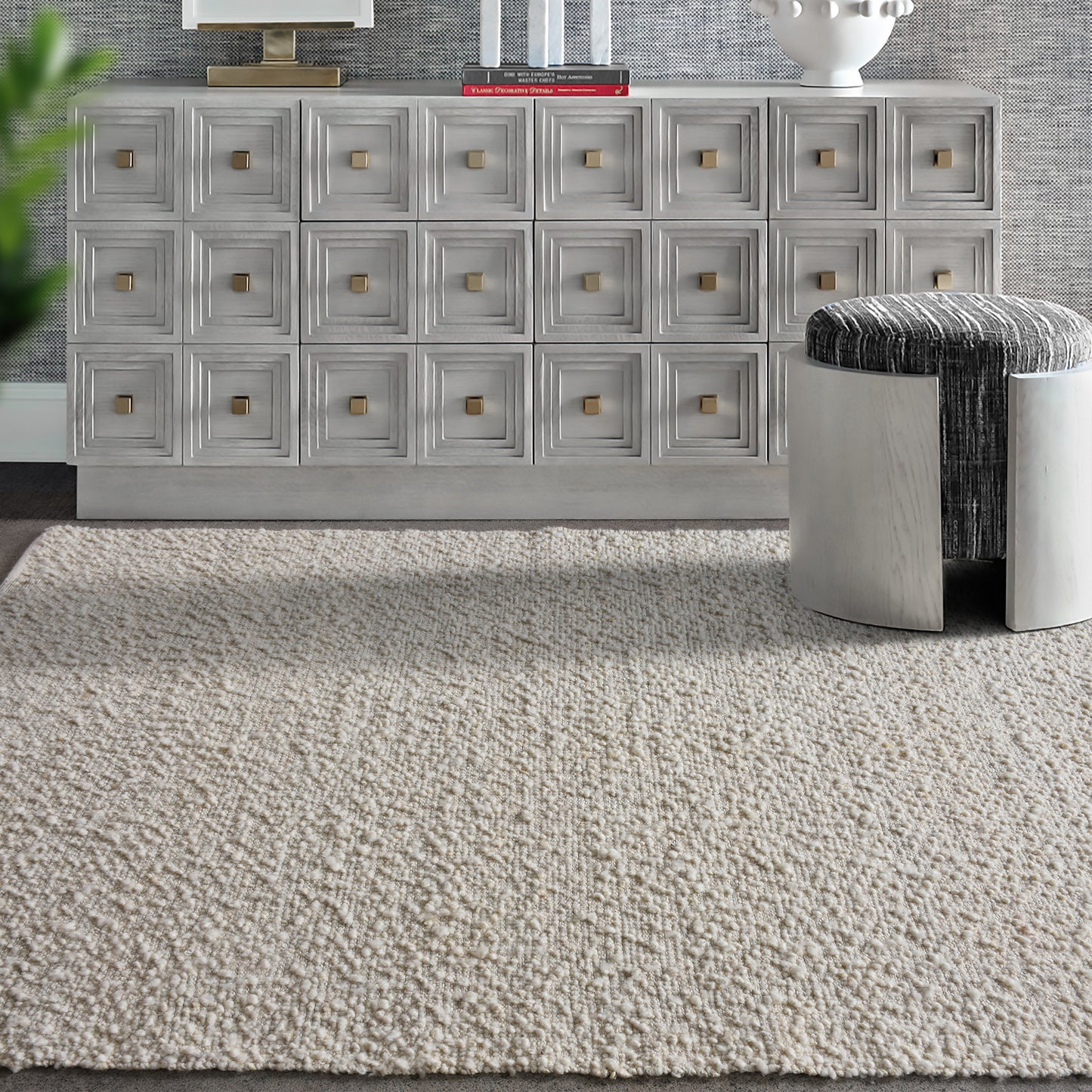 FUNDO RUG - IVORY - WOOL/JUTE - HANDWOVEN