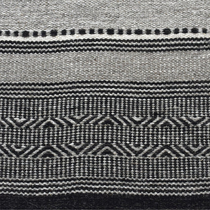 GAJAH RUG - GREY/ CHARCOAL - WOOL