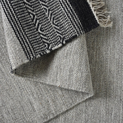 GAJAH RUG - GREY/ CHARCOAL - WOOL