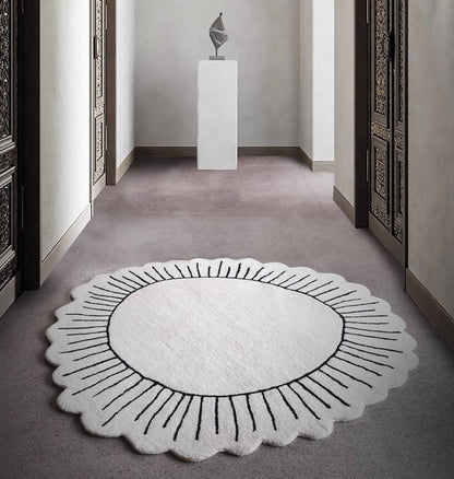 GAOTSA RUG - IVORY/CHARCOAL - HAND TUFTED - WOOL