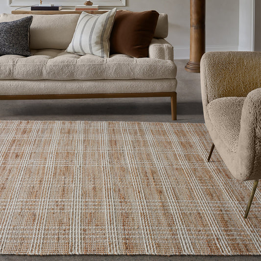 GEBA RUG - NATURAL/IVORY - JUTE/WOOL