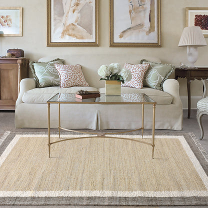 GLOUCESTER RUG - NATURAL/SAGE - JUTE/WOOL - PUNJA