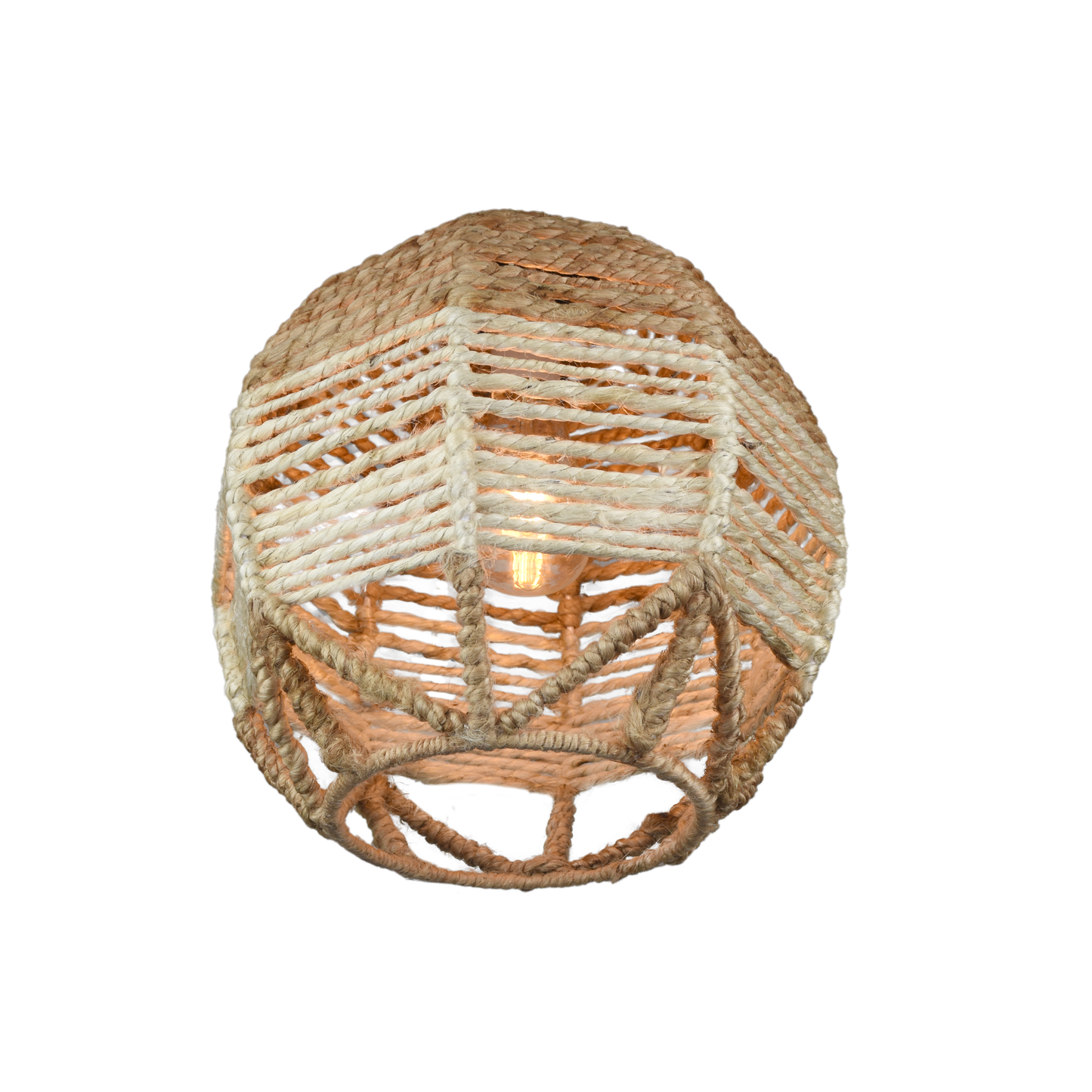 GUACU LAMP - IVORY/NATURAL - HAND MADE - JUTE
