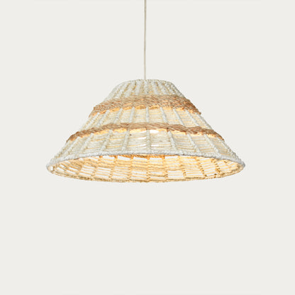GUARAR LAMP - IVORY/NATURAL - HAND MADE - JUTE